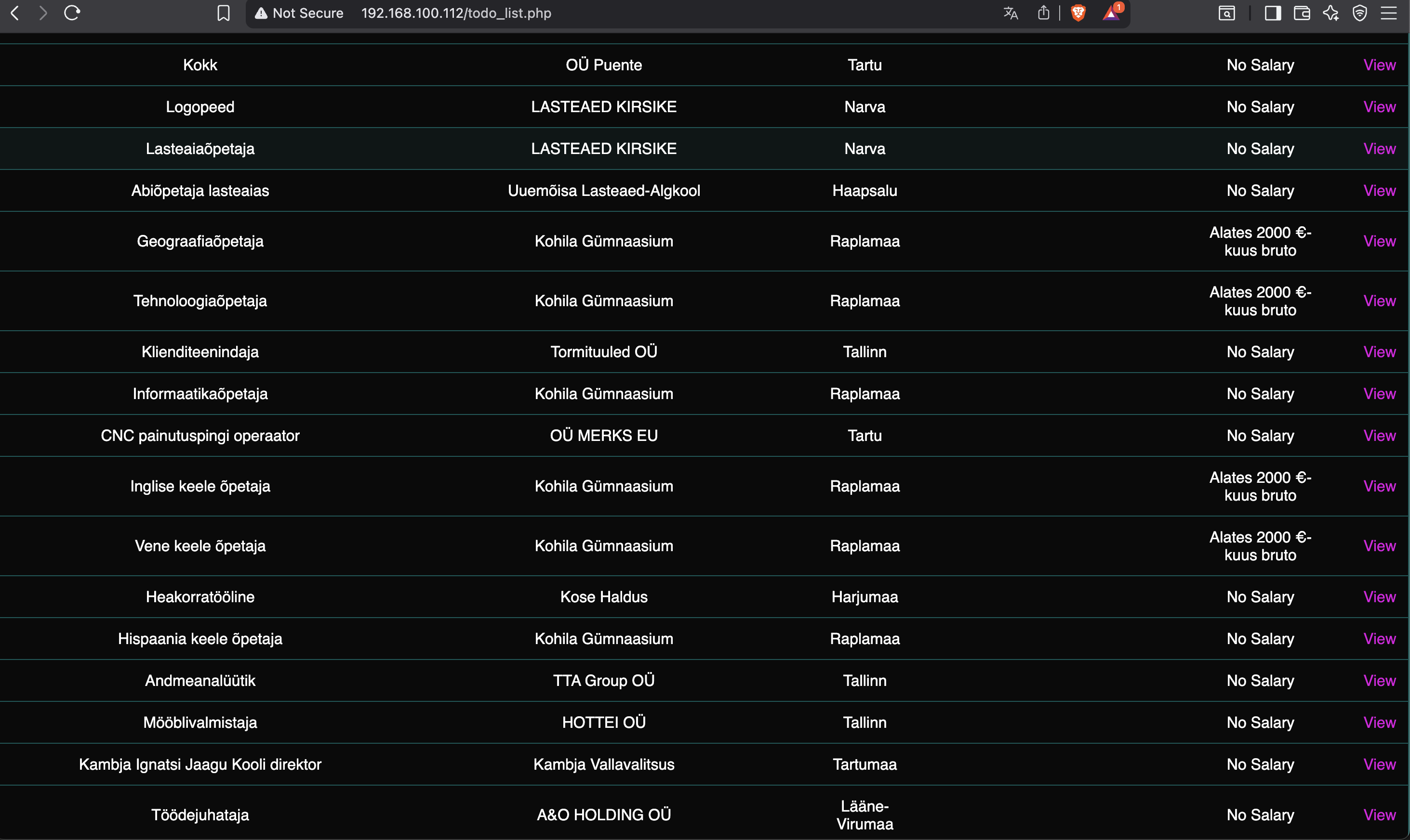 data gatherer with mouse over function