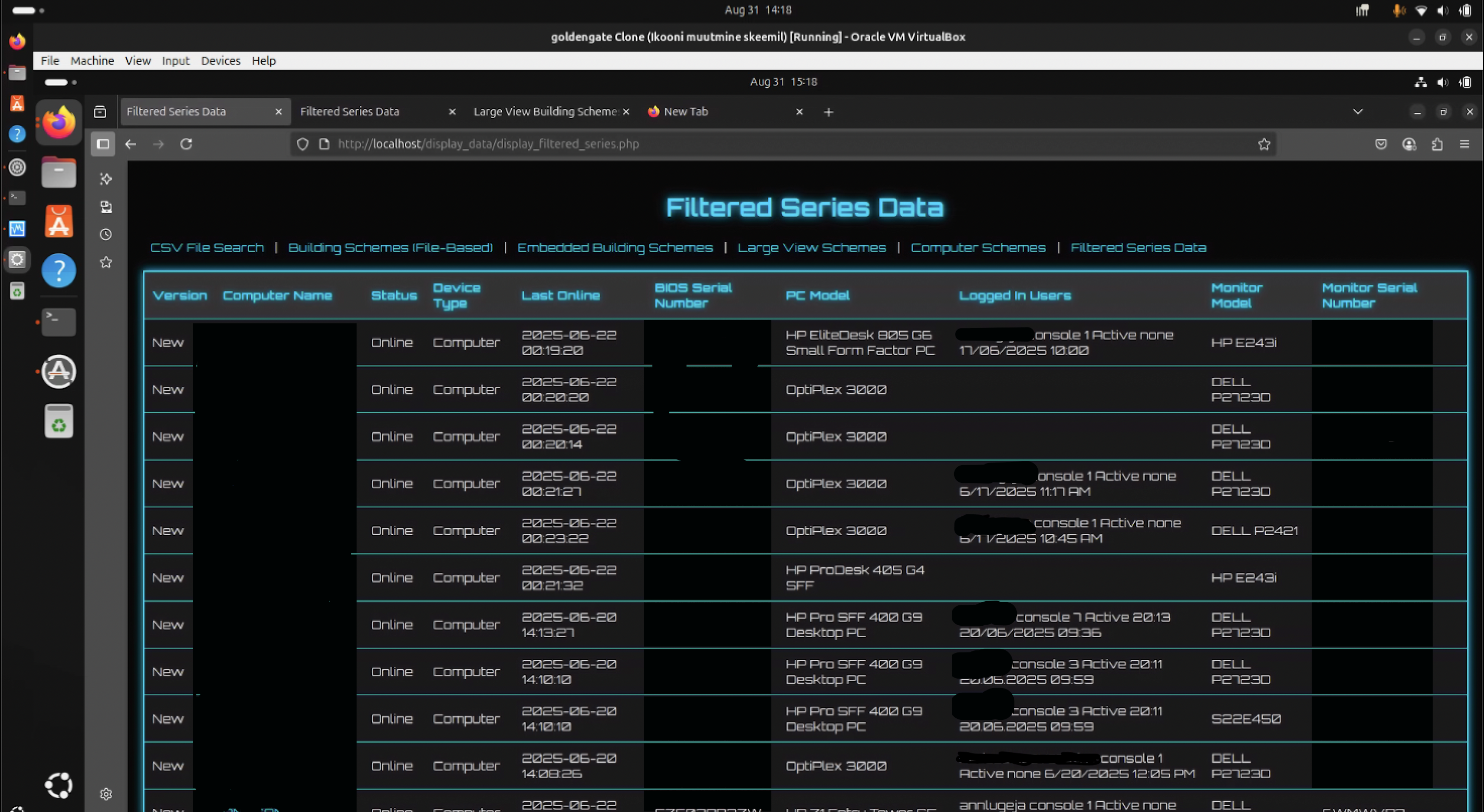 Filtered Data