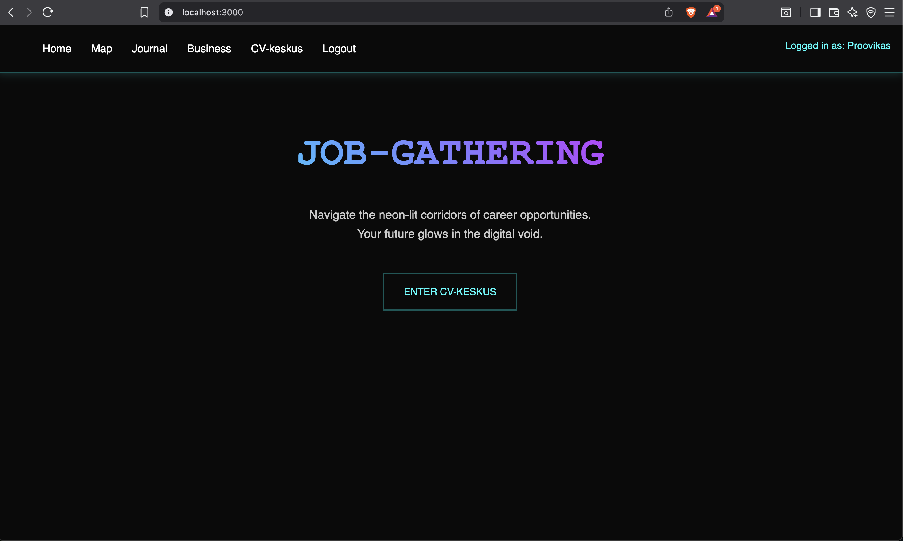 Leaflet map with login function